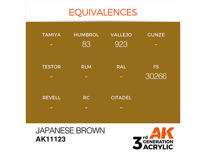 AK-Interactive 3GEN-AK11123 Standard-Japanese Brown