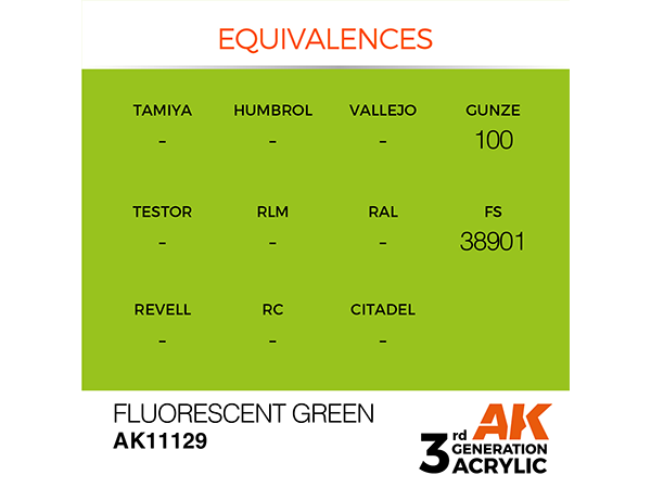 AK-Interactive 3GEN-AK11129 Standard-Fluorescent Green