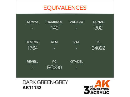 AK-Interactive 3GEN-AK11133 Standard-Dark Green Grey