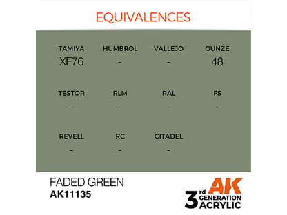 AK-Interactive 3GEN-AK11135 Standard-Faded Green