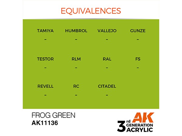 AK-Interactive 3GEN-AK11136 Standard-Frog Green