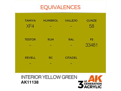 AK-Interactive 3GEN-AK11138 Standard-Interior Yellow Green