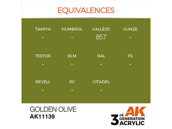 AK-Interactive 3GEN-AK11139 Standard-Golden Olive