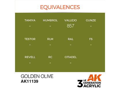 AK-Interactive 3GEN-AK11139 Standard-Golden Olive