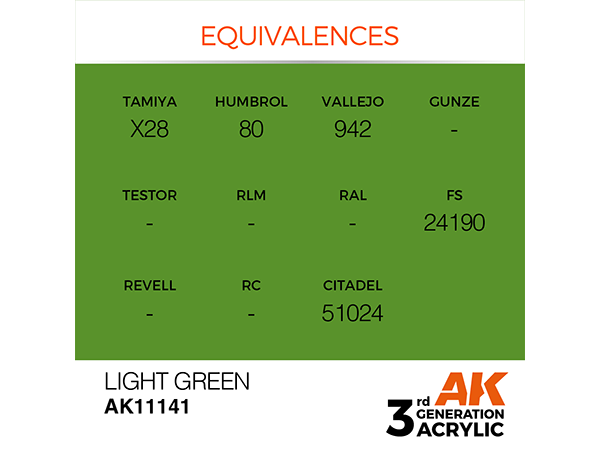 AK-Interactive 3GEN-AK11141 Standard-Light Green