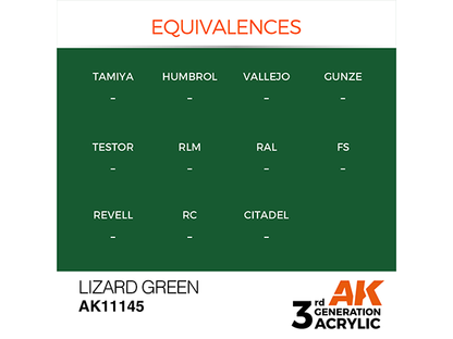 AK-Interactive 3GEN-AK11145 Standard-Lizard Green