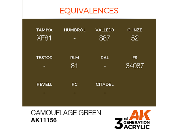 AK-Interactive 3GEN-AK11156 Standard-Camouflage Green