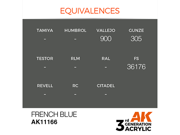 AK-Interactive 3GEN-AK11166 Standard-French Blue