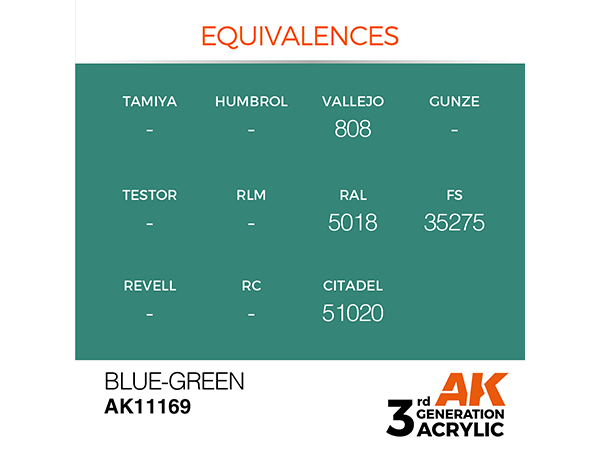 AK-Interactive 3GEN-AK11169 Standard-Blue Green