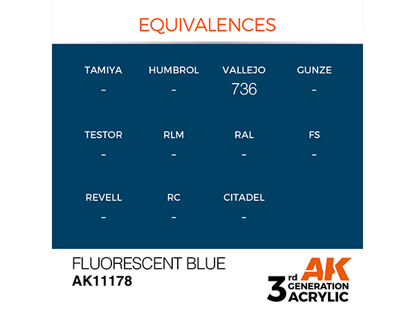 AK-Interactive 3GEN-AK11178 Standard-Fluorescent Blue