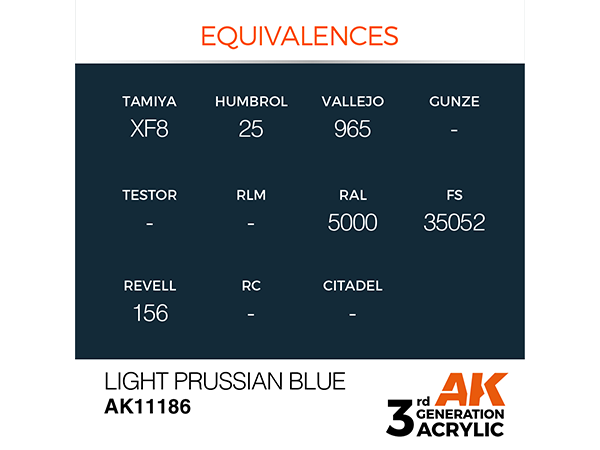 AK-Interactive 3GEN-AK11186 Standard-Light Prussian Blue