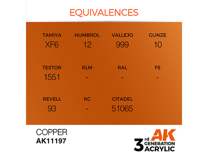 AK-Interactive 3GEN-AK11197 Metallic-Copper