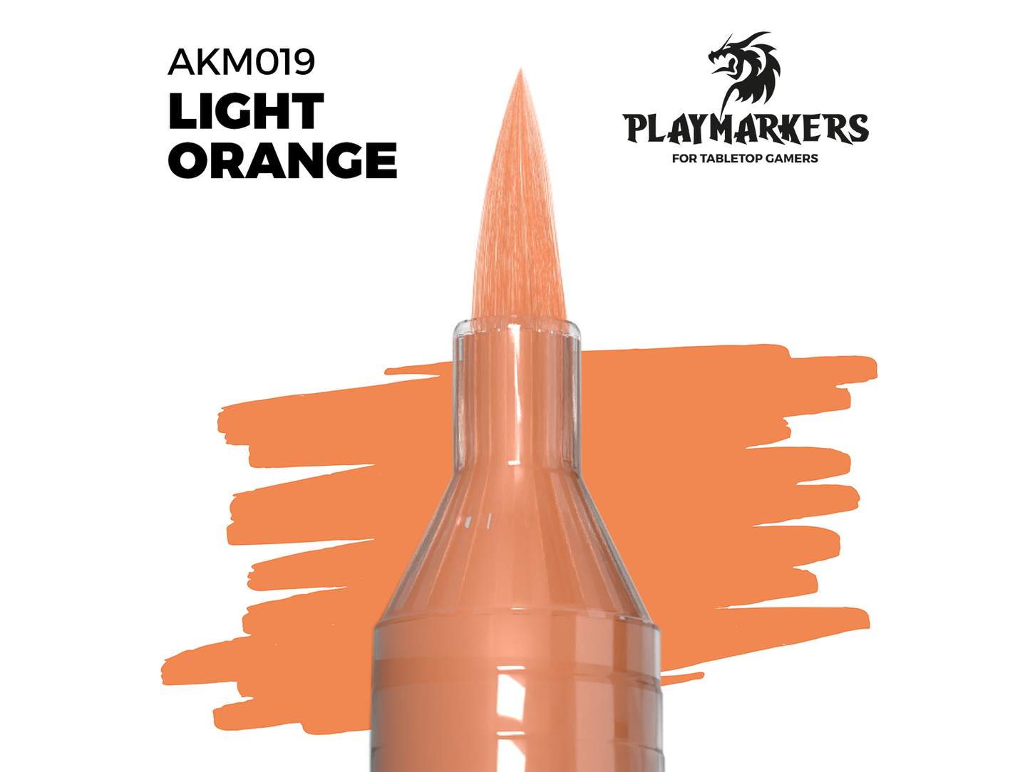 AK-Interactive Playmarkers - 水性軟毛麥克筆 AKM019 淺橙色