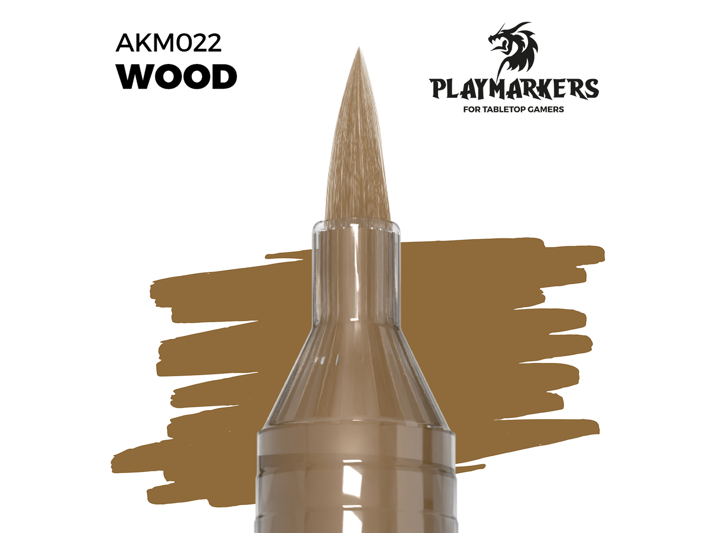 AK-Interactive Playmarkers - 水性軟毛麥克筆 AKM022 木色