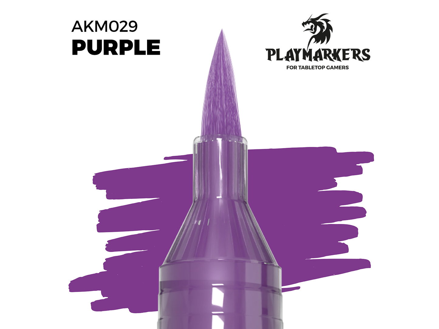 AK-Interactive Playmarkers - 水性軟毛麥克筆 AKM029 紫色