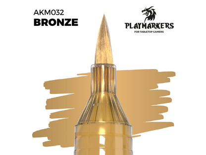 AK-Interactive Playmarkers - Acrylic Markers Brush Tip - AKM032 Bronze
