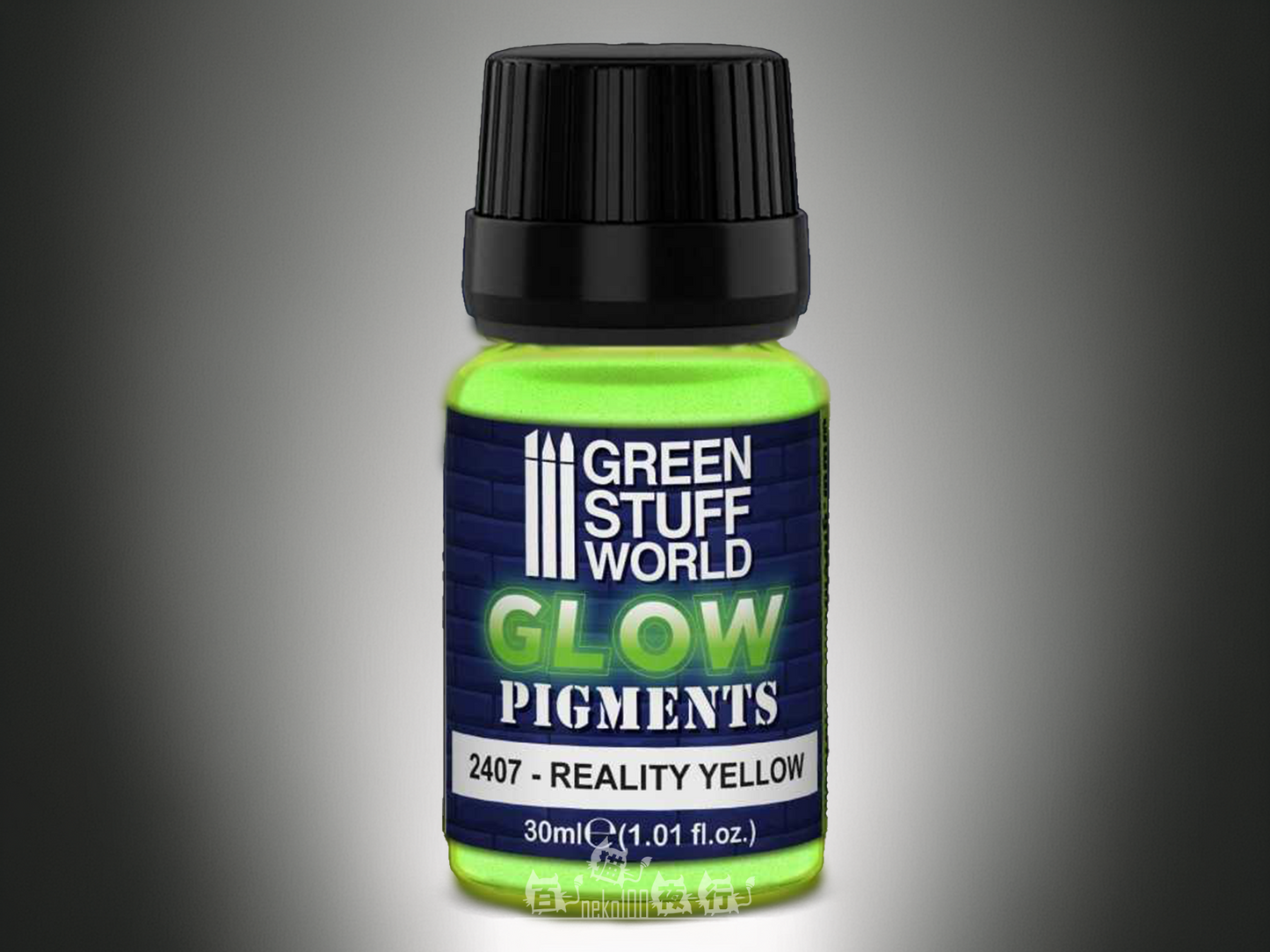Green Stuff World Pigment - 夜光粉末顏料 - 黃色 30ml