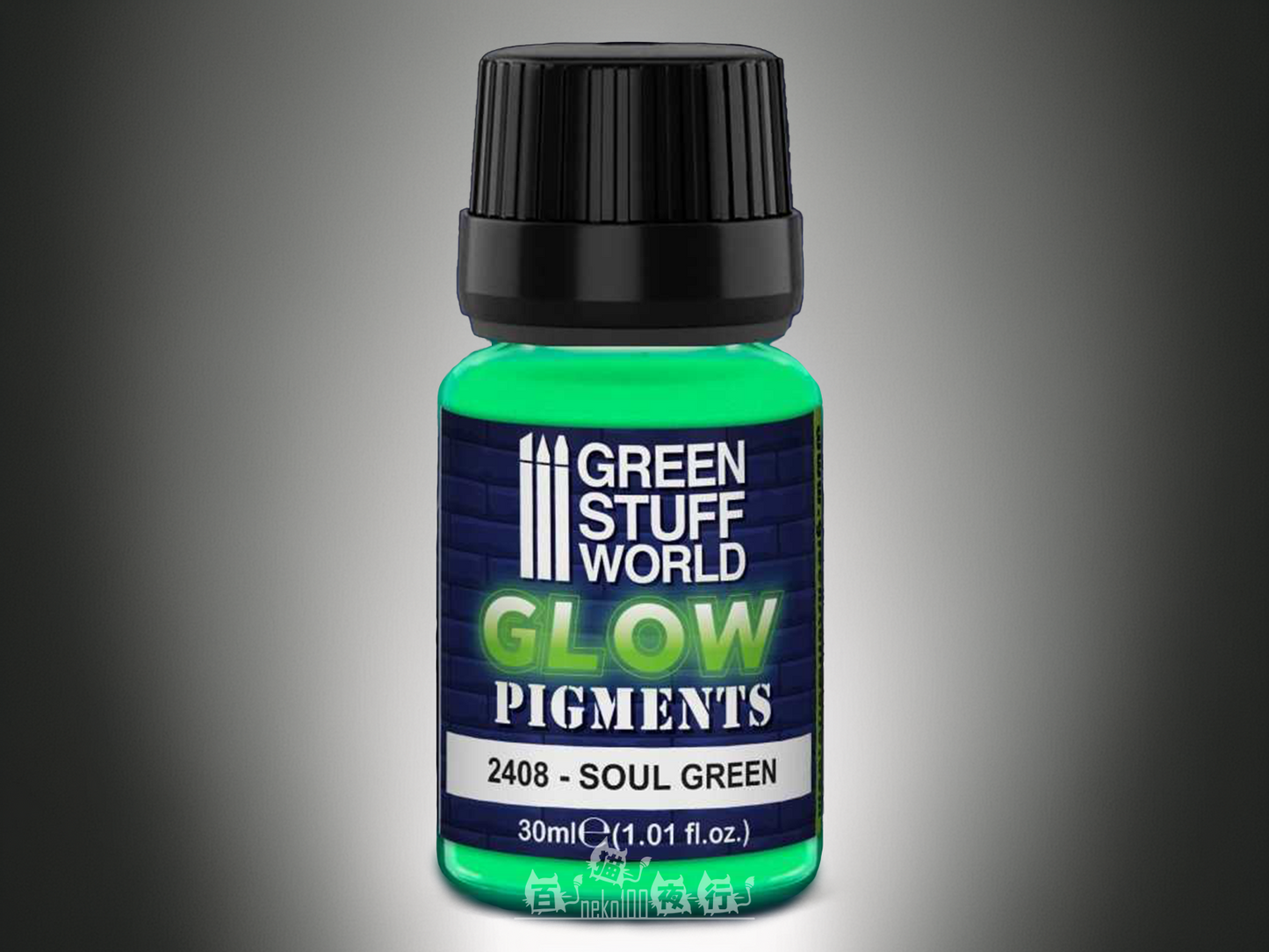 Green Stuff World Pigment- Glow in the Dark Pigment- Soul Green 30ml