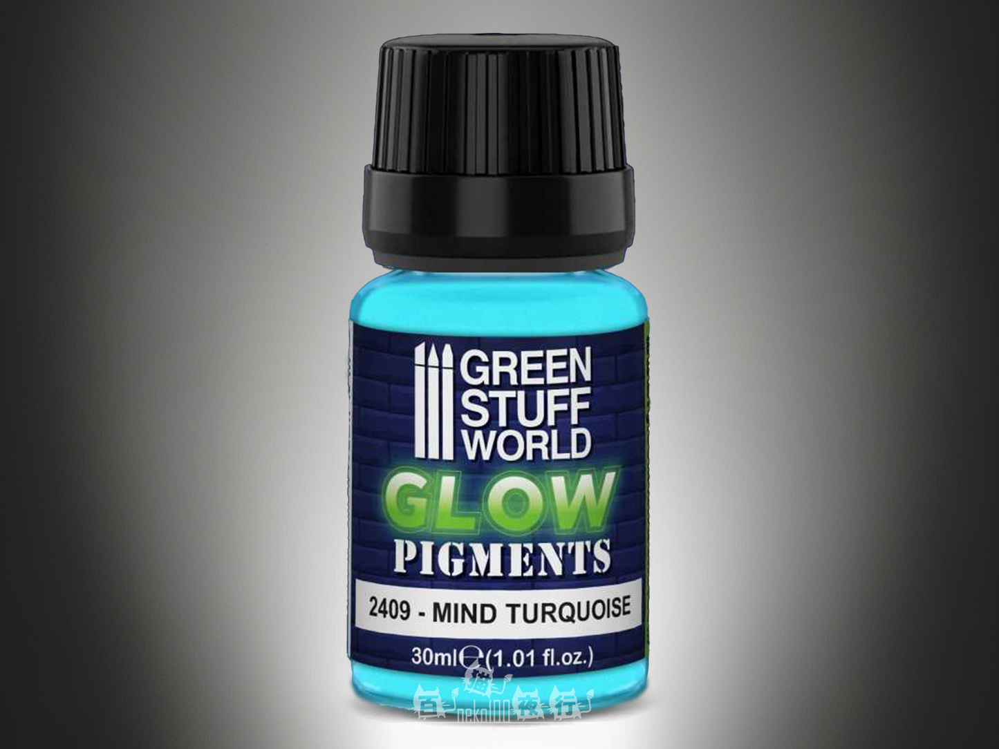 Green Stuff World Pigment- Glow in the Dark Pigment- Mind Turquoise 30ml