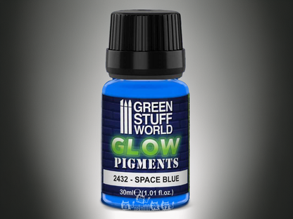 Green Stuff World Pigment- Glow in the Dark Pigment- Space Blue 30ml