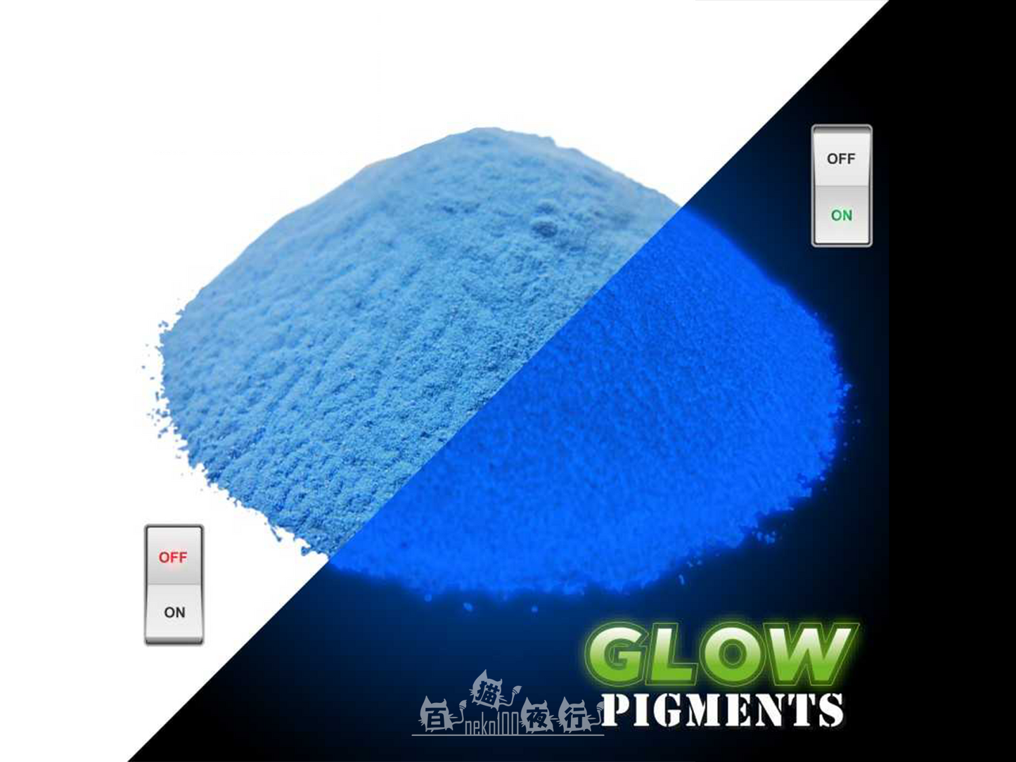 Green Stuff World Pigment- Glow in the Dark Pigment- Space Blue 30ml