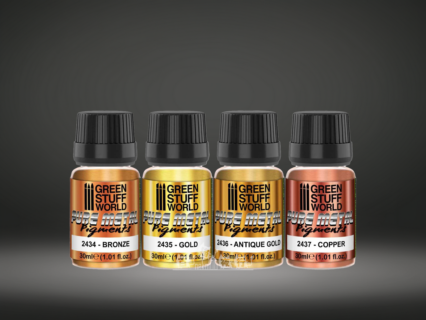 Green Stuff World Pigment - Pure Metal Pigment Set 30ml