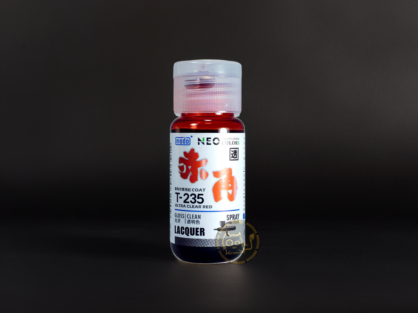 modo NEO Clear Colors T235 Pre-Thinned-Ultra Clear Red 赤角