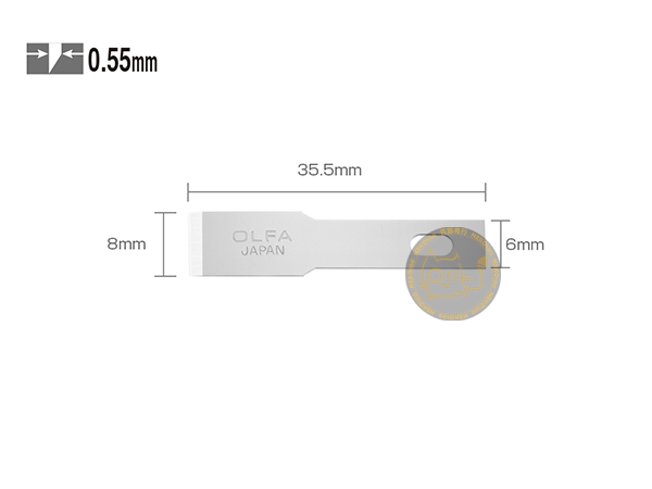 OLFA Blade-KB4-F 8mm 雕刻筆刀鏟刀片-5片裝