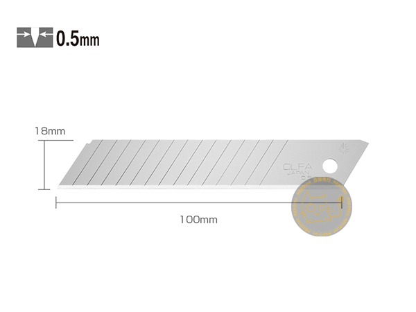 OLFA Blade-18mm LBD 雙段重型鎅刀片-10片裝