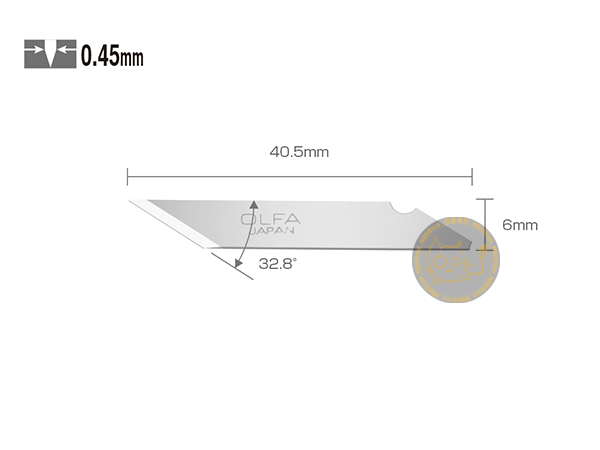 OLFA Blade-KB 雕刻筆刀片-25片裝