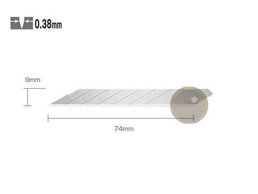 OLFA Blade-9mm SAB 30Â° Angle Snap Blades - 10 Blades