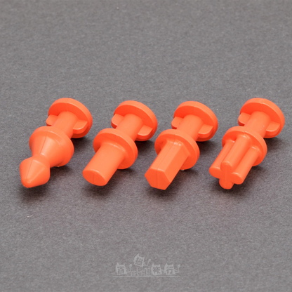 WAVE | CS-021 Hold & Guide Dowel Pin for Silicone Rubber Mold [Orange | L Size 30mm]