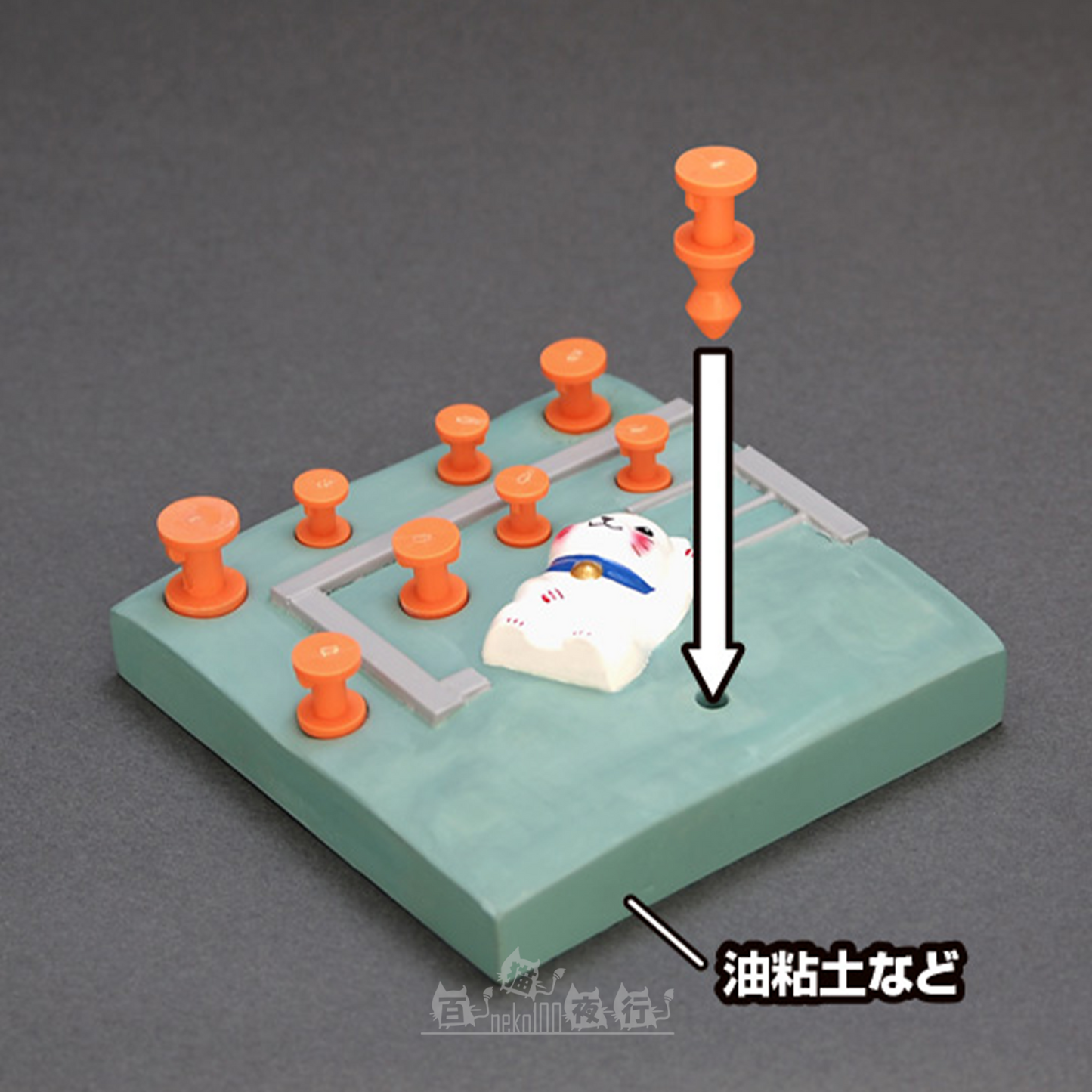 WAVE | CS-021 Hold & Guide Dowel Pin for Silicone Rubber Mold [Orange | L Size 30mm]