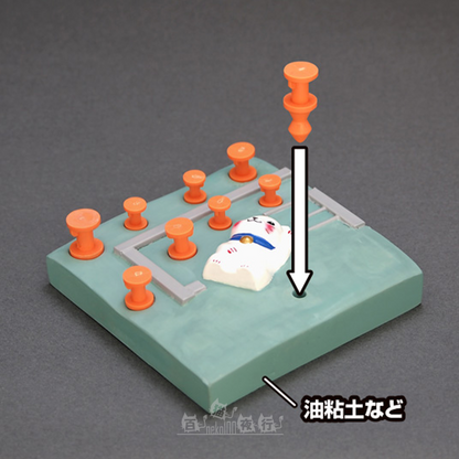 WAVE | CS-021 Hold & Guide Dowel Pin for Silicone Rubber Mold [Orange | L Size 30mm]