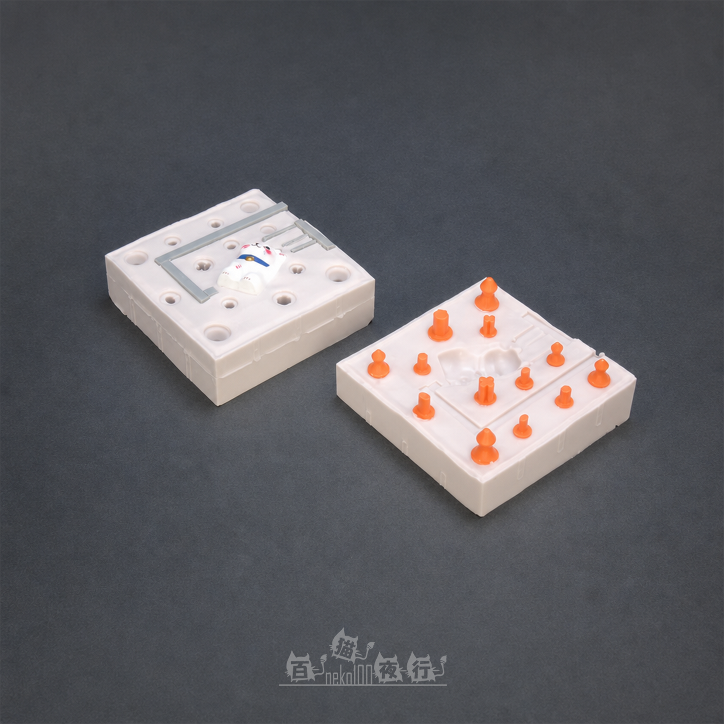 WAVE | CS-021 Hold & Guide Dowel Pin for Silicone Rubber Mold [Orange | L Size 30mm]