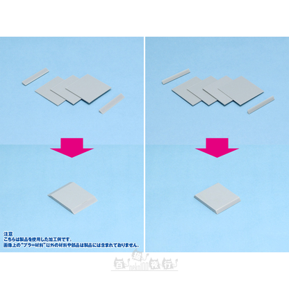 WAVE | OM-361 實心塑膠三角棒2 [1mm | 8條裝] 灰色