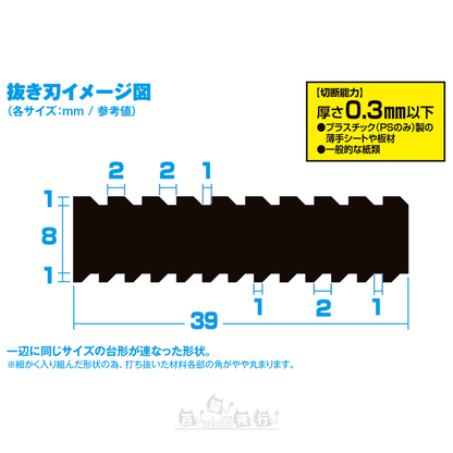 WAVE | HT-492 HG 細節膠板打孔機 [梯形 5]