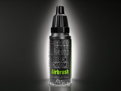 Green Stuff World Chrome - 2577 電鍍色 - 黑色鉻漆 噴筆專用 17ml