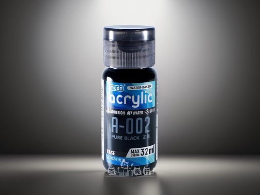 modo A-Series Gloss Water-based Acrylic A002 Pure Black 32ml