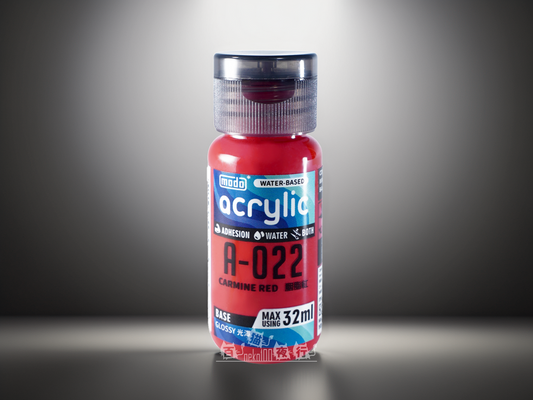 modo 摩多製漆所 亮光水性漆 A022 胭脂紅 32ml