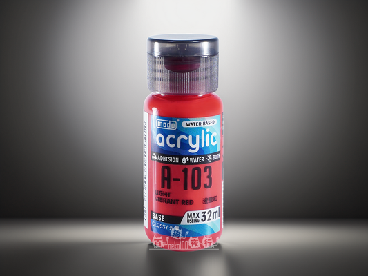 modo 摩多製漆所 亮光水性漆 A103 淺瑩紅 32ml