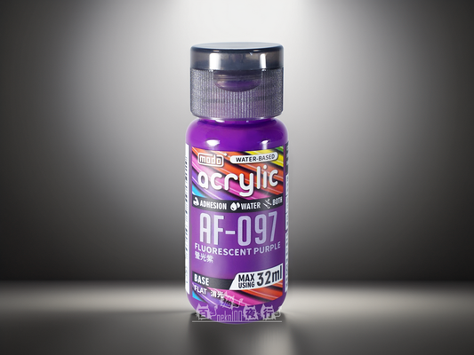 Pre-Order ⏳modo AF-Series Fluorescent Flat - Water-based Acrylic AF097 Fluorescent Purple 32ml