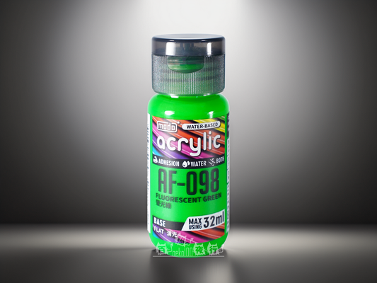 modo 摩多製漆所 消光水性漆 AF098 螢光綠 32ml