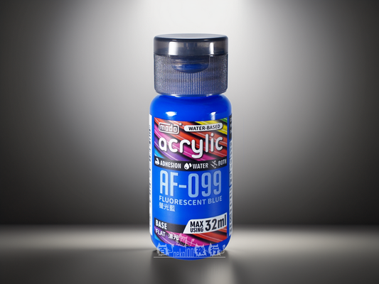 Pre-Order ⏳modo AF-Series Fluorescent Flat - Water-based Acrylic AF099 Fluorescent Blue 32ml