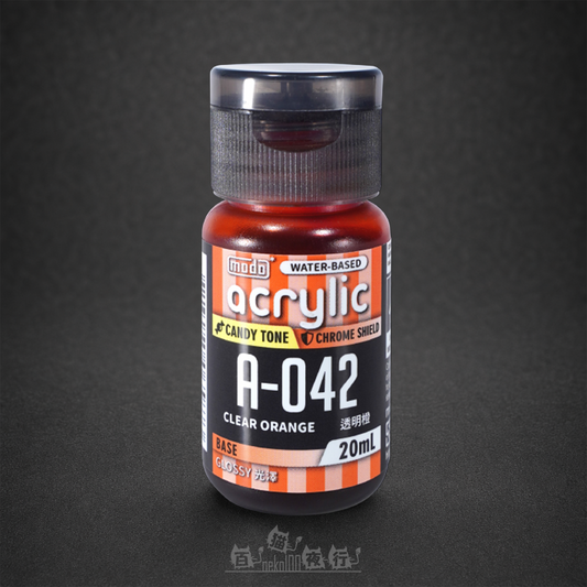 MODO 摩多製漆所 | A042 糖果色系水性漆 透明橙 20ml